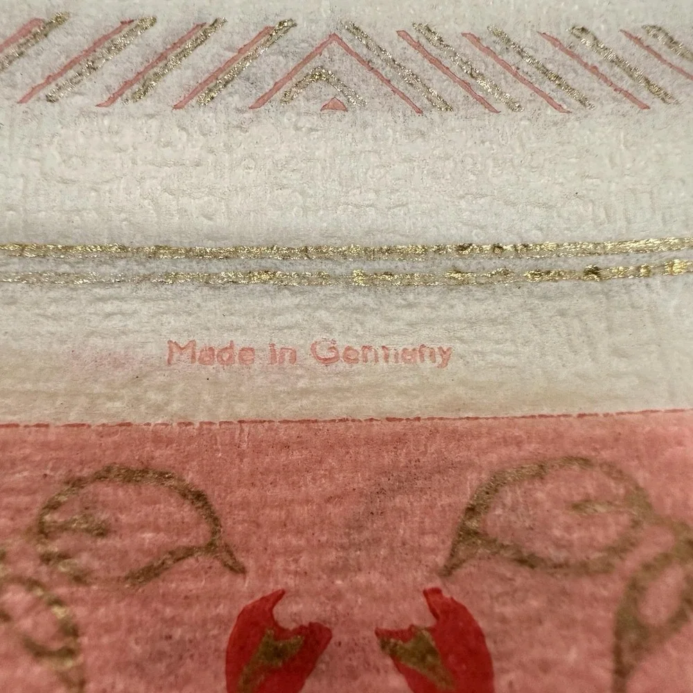 Gorgeous Vintage Floral‎ Tissue Paper Napkin Handkerchief Sets Made in Germany